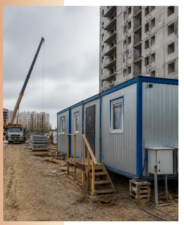 Аренда строительных вагончиков для рабочих в Егорьевске